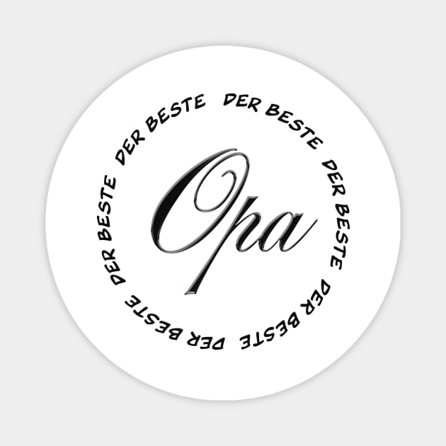 Best Opa in German Magnet by PandLCreations